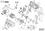 Bosch 3 601 B17 105 Gsb 13 Re Percussion Drill 230 V / Eu Spare Parts